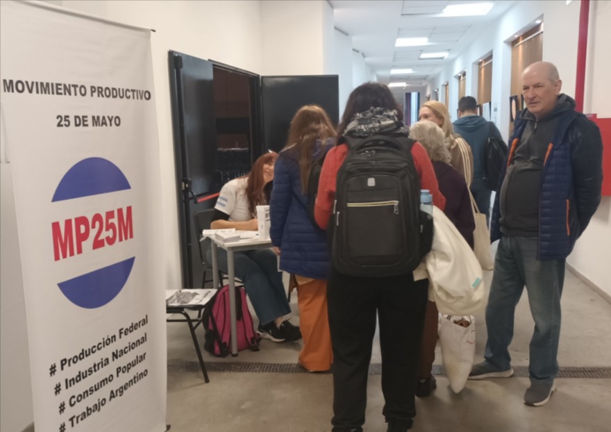 El MP25M despliega masivamente en Avellaneda con proyecto Nodos en el Plenario Conourbano Sur 1 MP25M dice Presente ahora en la Undav Plenario Conurbano Sur por la Produccion el Trabajo y la Soberania