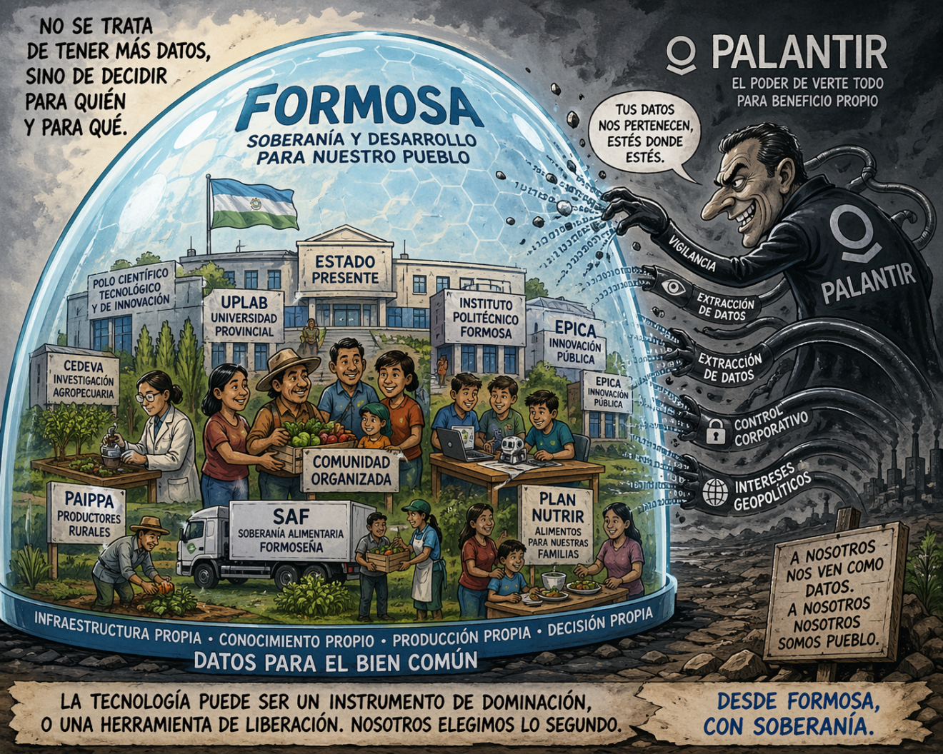 El Nodo MP25M Formosa vs Palantir: la disputa por la soberanía tecnológica en el norte olvidado