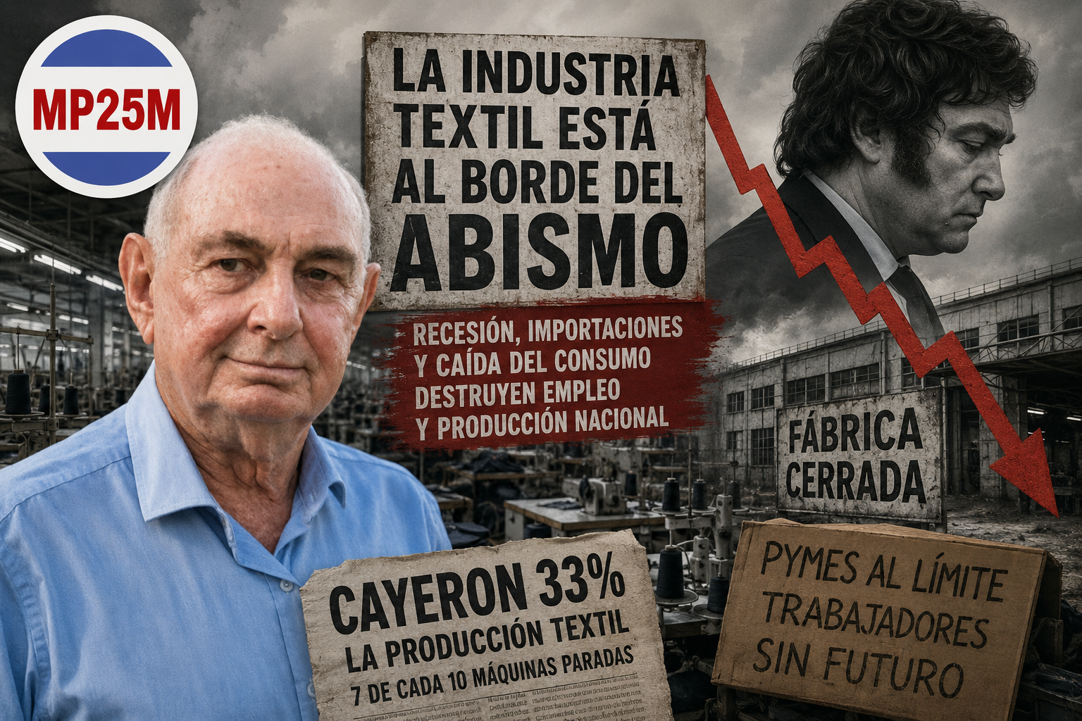 Raul Hutin alerta crisis en la industria textil argentina