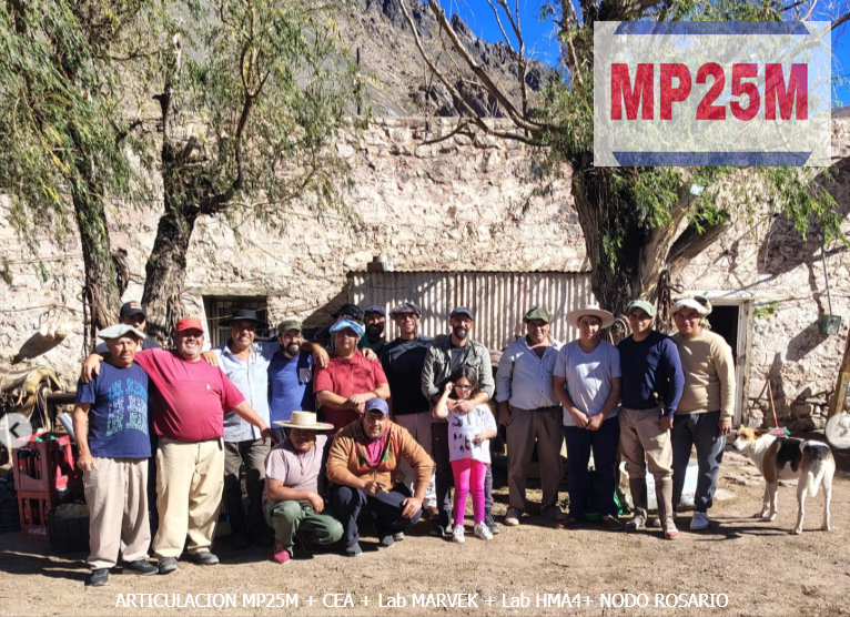 MP25M, CEA, Mervak y HMA4 fortalecen la producción agropecuaria con jornadas rurales solidarias en Mendoza, San Luis y Santiago del Estero 5 MP25M, CEA, Laboratorio Mervak y HMA4 impulsan jornadas rurales en Mendoza, San Luis y Santiago del Estero, acercando tecnología, bioinsumos y capacitación a productores y estudiantes.