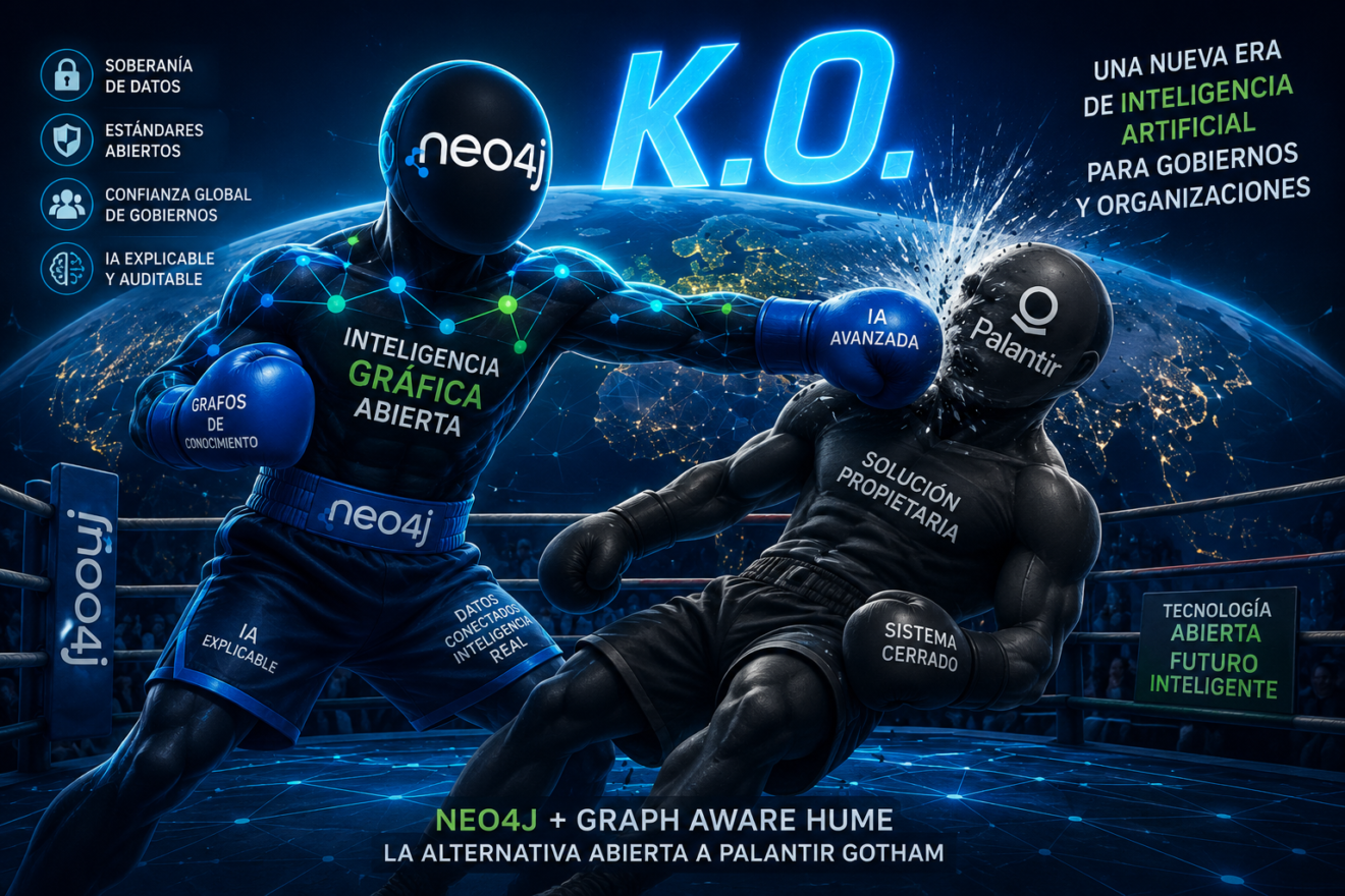 Neo4j desafía el monopolio de Palantir: una ofensiva estratégica para democratizar la inteligencia artificial gubernamental