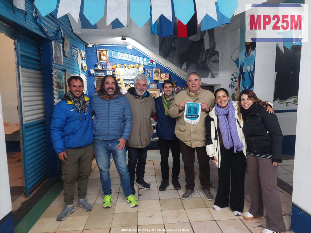 El MP25M y el Club Social Nápoles fortalecen su alianza estratégica con la visita de Marco Meloni y preparan un histórico viaje institucional a Napoli para impulsar cooperación cultural, social y productiva entre Argentina e Italia.