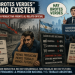 Los brotes verdes de milei los mato la helada