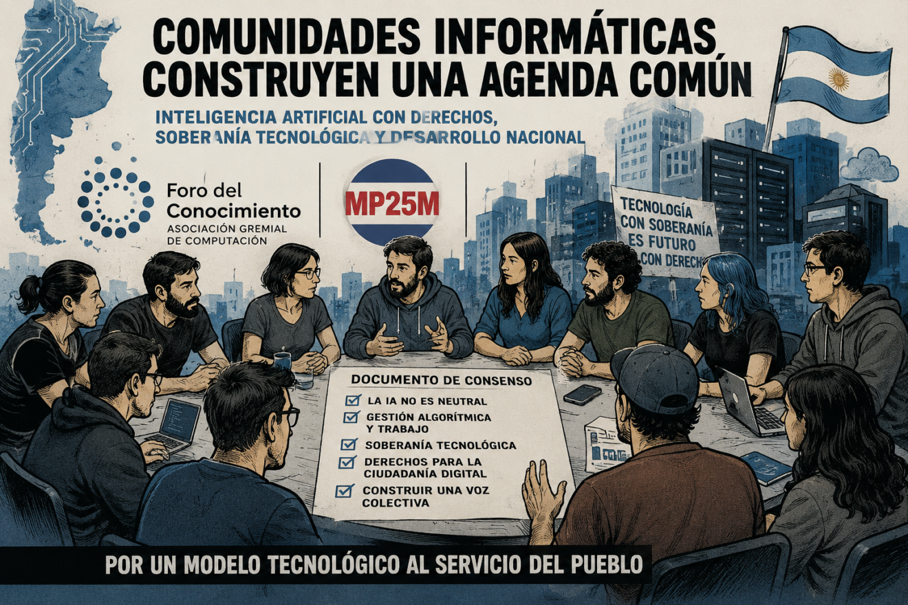 Las comunidades informáticas argentinas construyen una agenda común para una inteligencia artificial con derechos y soberanía