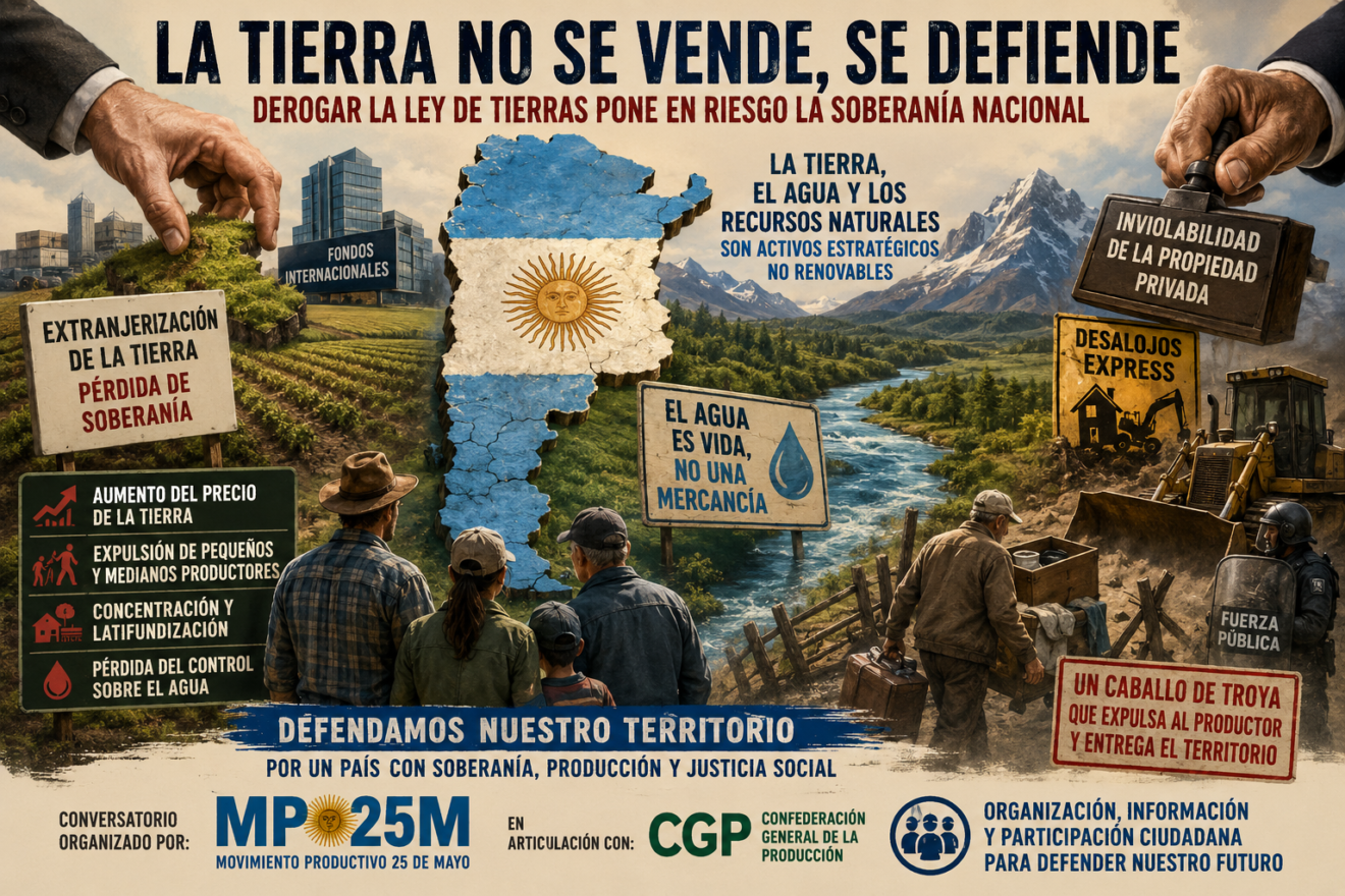 ¡Alarma por la soberanía nacional! Advierten que la derogación de la Ley de Tierras abriría la puerta a la entrega del territorio argentino