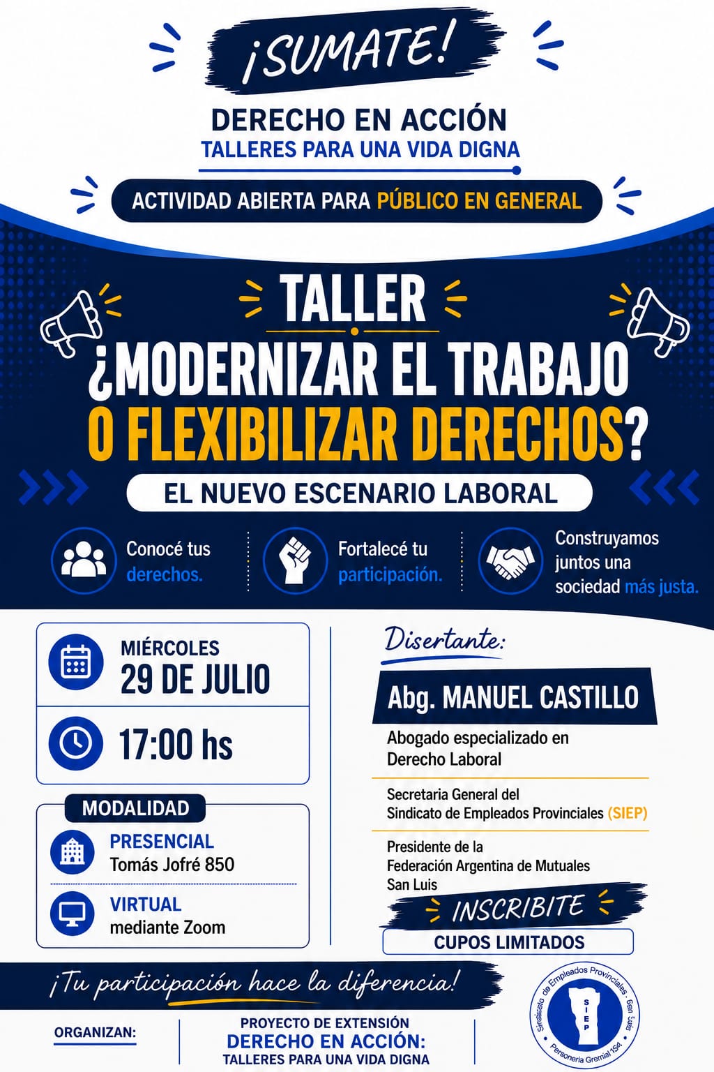taller modernizar el trabajo