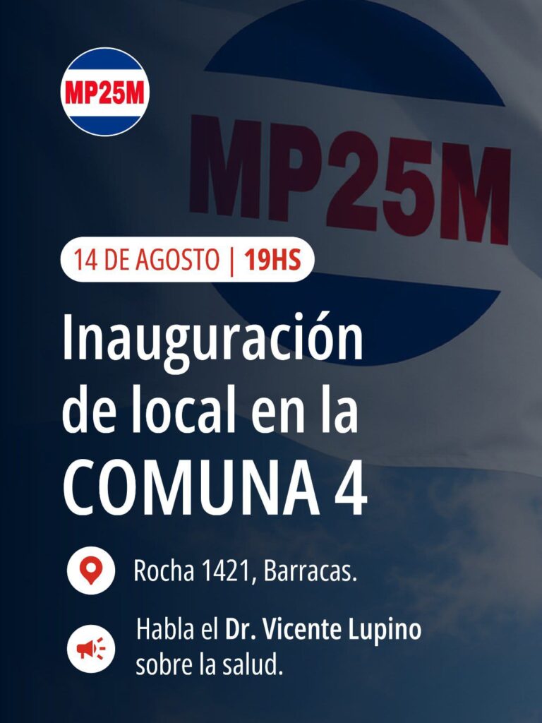 Nuevo Local del mp25m en BARRACAS Comuna 4