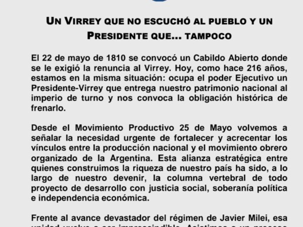 Movimiento Productivo 25 de Mayo 1
